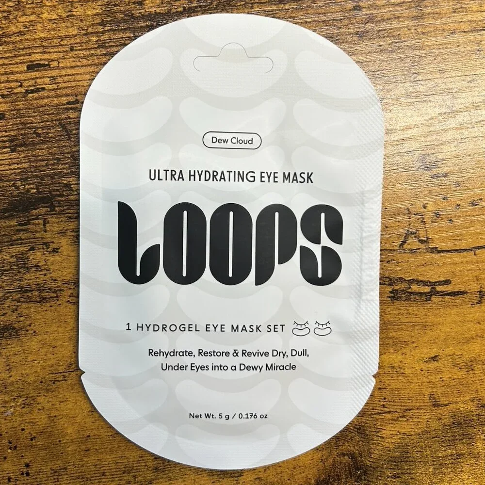 Loops Bright Eyes Revival Set 3 Pack Eye Masks Hydrating Dark Circle Treatment